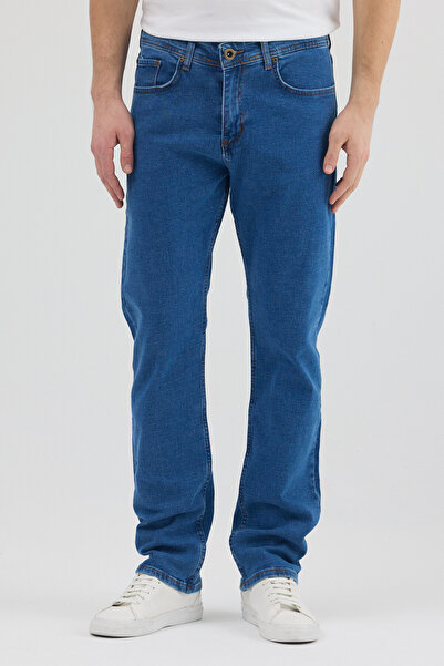 hateko Ανδρικό τζιν παντελόνι Regular Fit Ελαστικό Jean ελαστικό ύφασμα