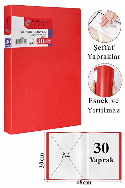 Artmaster Crveni prezentacioni fajl 30 komada 1 kesa Katalog fajlova 30 kesa ...