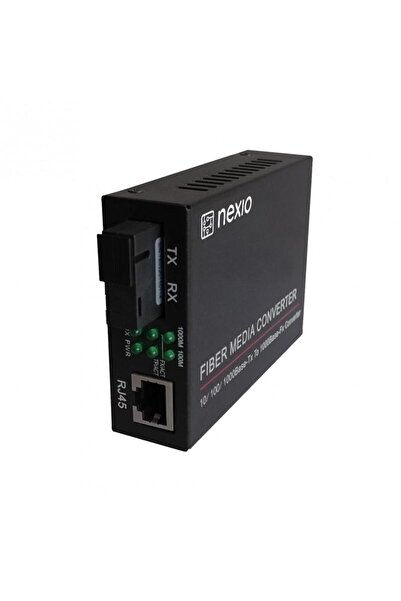 Nexio Media converter 10/100M, 1550/1310nm, WDM, Type B, SM, 20km, SC -