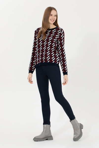 U.S. Polo Assn. Women's Navy Blue Toothpick Fit Pants 50262978-Vr033