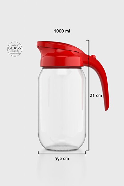 Renga Beluga 1000 ml Cam Sürahi 111028 Kırmızı