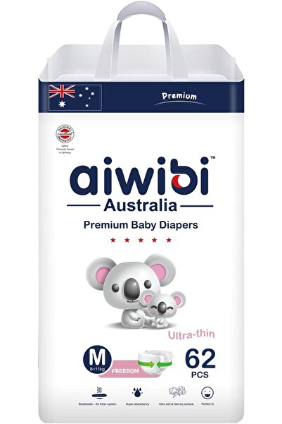 Aiwibi حفاضات أطفال بريميوم من سيريز، مقاس 3 (متوسط، 6-11 كجم) - فائقة النعوم...