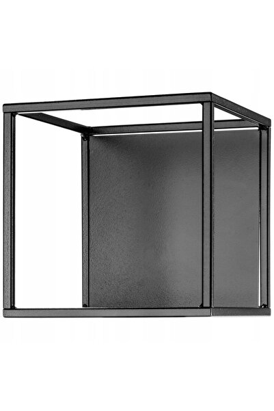 KADAX Suport pentru flori metalic, tip loft, negru, modular, pentru ghivece