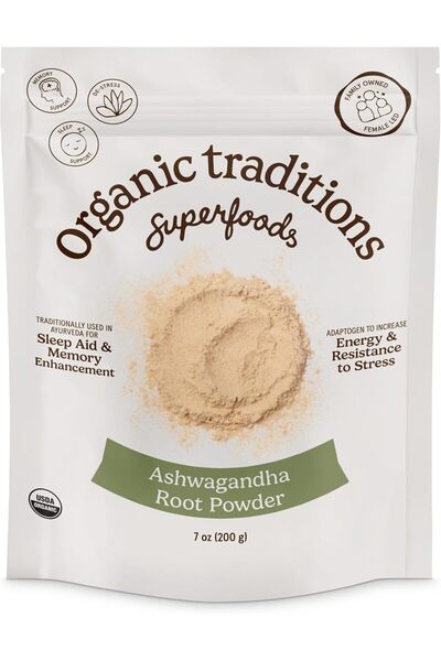 Organic Traditions Traditions - Ashwagandha Root Powder - 7 Ounces