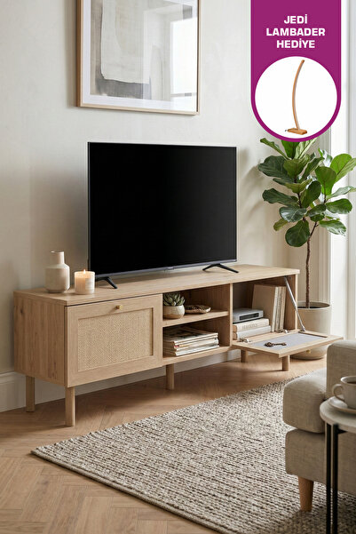 VİLİNZE BARU 140 Cm Kapaklı Raflı TV Ünitesi