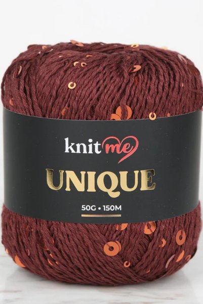 knitme Uniqe - 18 Tile Sequin Yarn Hand Knitting Yarn 50g 150m