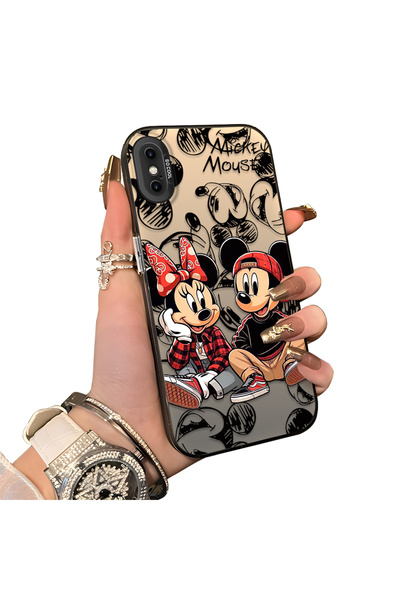 ucuc iPhone XS Max Uyumlu Sert Akrilik Arka Silikon Kenar Lens Koruma Kılıf M...