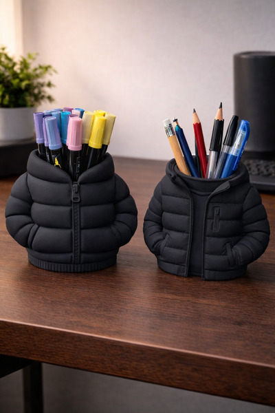 AGELON Puffy Mont Tasarımlı Kalemlik – Çalışma Masası Dekoru Hediyelik