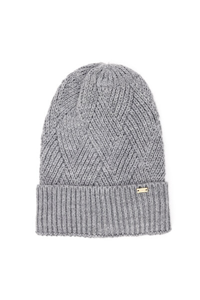 U.S. Polo Assn. Women's Gray Melange Beret 50258783-Vr086