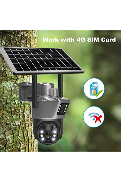 GRİ Camera Solar Wifi, Baterie 12 Mii,
