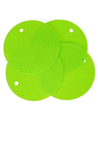 Arabest طقم قواعد سيليكون دائرية للمطبخ بنمط خلية النحل، مقاس 7 بوصات، مكون م...