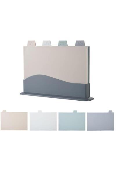 Arabest 4PCS Kitchen Cutting Boards, with Storage Shelf, Chopping Board for K...