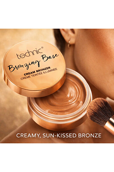TECHNIC 🎀 Bronzing Base Cream Medium – Cream Bronzer with Golden Finish, Eff...