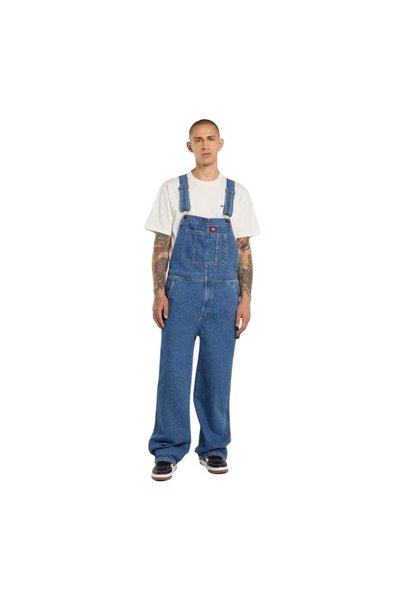 Men's Denim Suspender Shorts - Casual Overall Jumpsuits Rompers - Blue - S-XXL