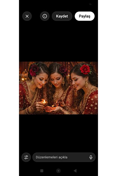 SUVEMER Kırmızı Saten Çiçekli Nedime Tokası