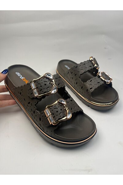 Nstil Dnevne ženske Papuče parova Sa kopčom zlatne detaljne Sa deznom udobne ...