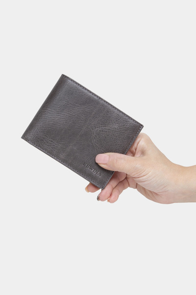 REWİNA حقيبة ماساريلي X جلد أصلي للرجال محفظة حامل بطاقات مع جيب للنقود باللو...