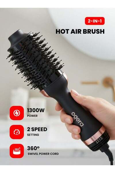 Ogera Hot Air Hair Styling Brush with Round Barrel