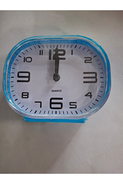 metalocasnice Oval table clock 12x 10 cm, with large numbers, works with 1 AA...