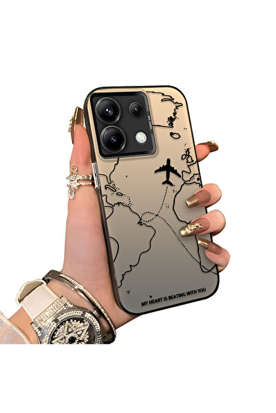ucuc Redmi Note 13 Pro 5G Uyumlu Sert Akrilik Arka Silikon Kenar Lens Koruma ...