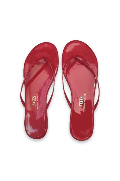 Tkees Tk-2023 Parmak Arası Kırmızı Kadın Terlik