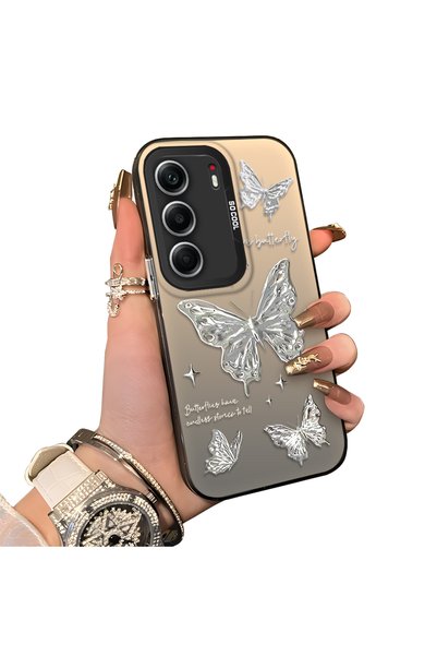 ucuc For Tecno Camon 40 Pro 5g Compatible Hard Acrylic Back Silicone Edge Len...
