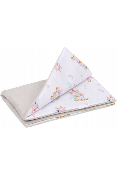 Babymam Paturica pentru copii Pink Unicorn, realizata cu doua fete din bumbac...