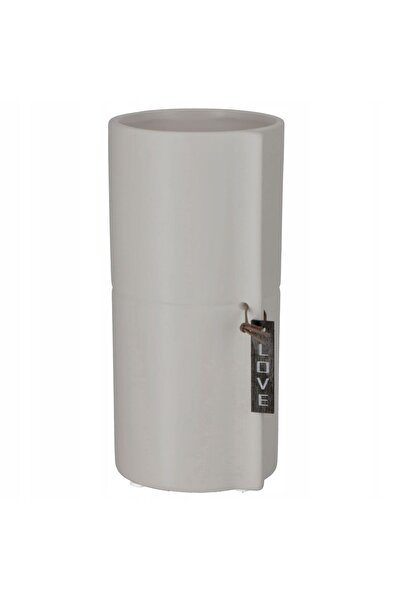 KADAX Ghiveci de flori ceramic, ghiveci rotund gri, 11 cm