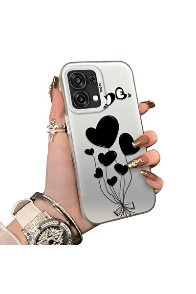 ucuc حافظة هاتف سيليكون مقاومة للصدمات من Heart Balloon منقوش متوافقة مع هاتف...