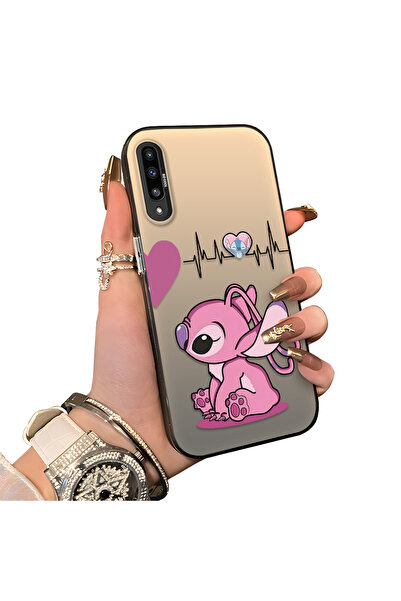 ucuc Samsung Galaxy A50/A50S/A30S Uyumlu Sert Akrilik Arka Silikon Kenar Lens...