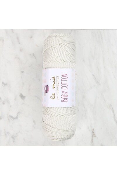 La Mia Yarn La Mia Baby pamučna svetlo krem pređa za ručno pletenje - L050