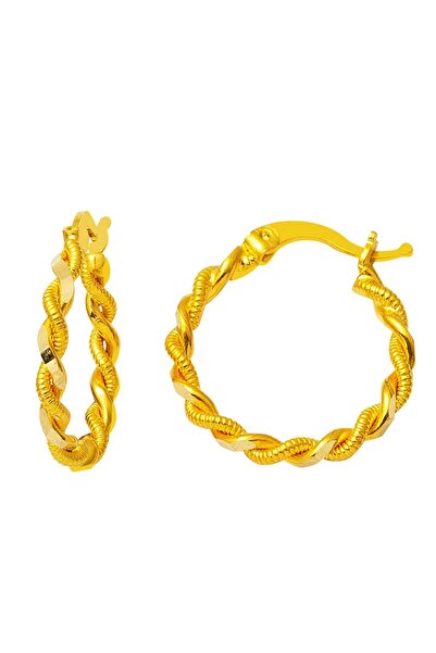 Harem Altın Burma Halka Küpe KP072