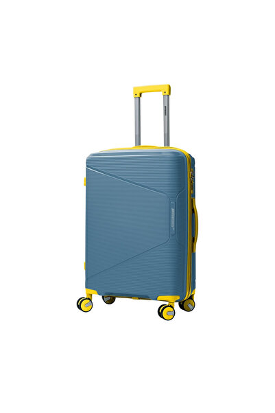BRITISH TOURISTER 28″ Polypropylene Hard Shell Spinner Checked Luggage | Ligh...