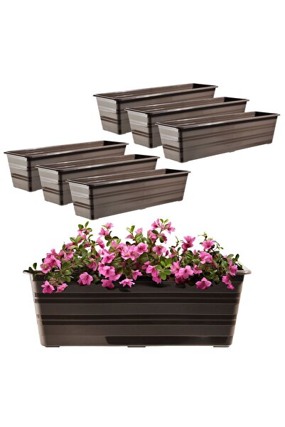 KADAX Balcony Box Flowerpot Large Flowerpot 60cm Flowers Package 6 pcs Flower...