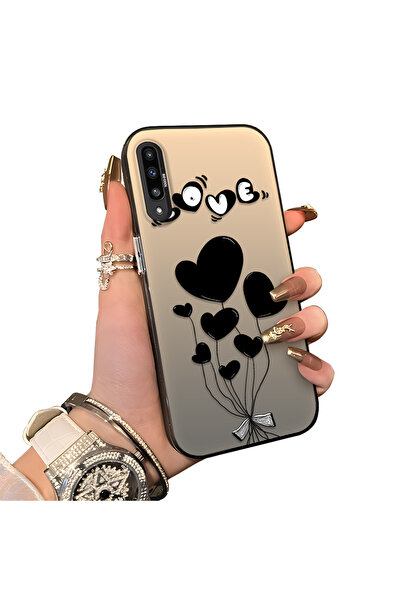 ucuc Samsung Galaxy A50/A50S/A30S Uyumlu Kalp Balon Desenli Korumalı Silikon ...