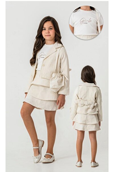 CİCHLİD Kız Çocuk Etekli 3'lü takım