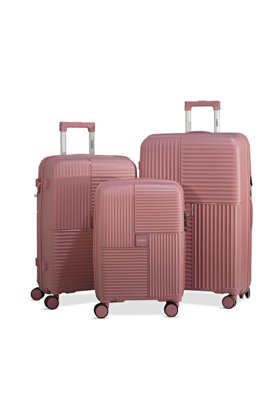 Kairos طقم حقائب سفر من 3 قطع من البولي بروبيلين (20 بوصة/24 بوصة/28 بوصة) حق...