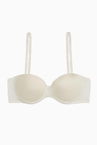 Weweus Rosali Non-Removable Strapless Micro Bra - Push Up, Padded - Basic - 2...