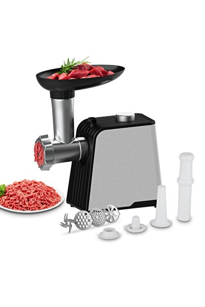ET-LIFE Meat Mincer/Grinder/Kibbeh Maker, 300W, MG-S11, Black, Stainless Stee...