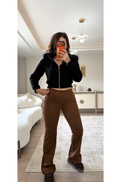 MEHTAP TURHAN Céline Süet Tayt Pantolon