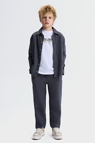 nk kids 41327 Opal Shirt 8/14 Anthracite