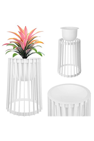 KADAX Suport de flori Loft, alb, cu două fețe, 53,5 cm + inserție