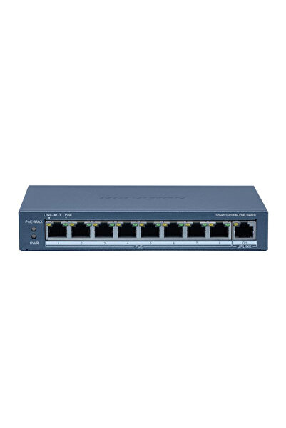 Hikvision Switch DS-3E1309P-EI(B), 8 Porturi, PoE