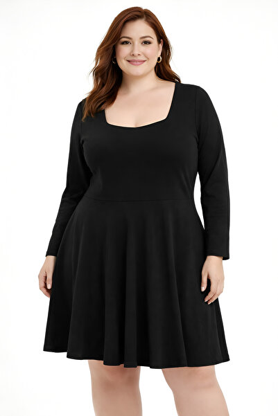 BLOUSE Büyük Beden Mini Elbise