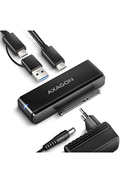 Axagon Adaptor Rack Hard-disk ADSA-FPX, USB-C, 2.5"/3.5", SATA (Negru)