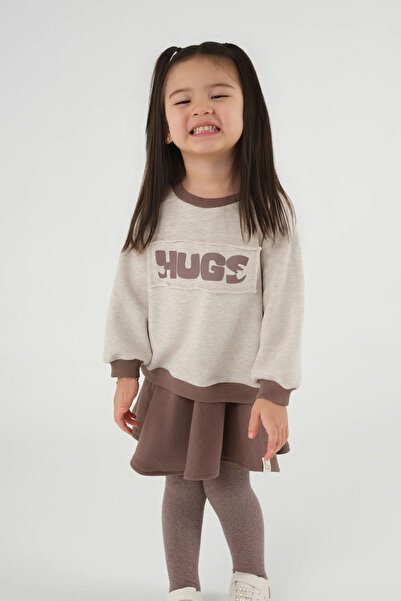 Mioma Kids Reglan Sleeve Sweat Beige Hugs