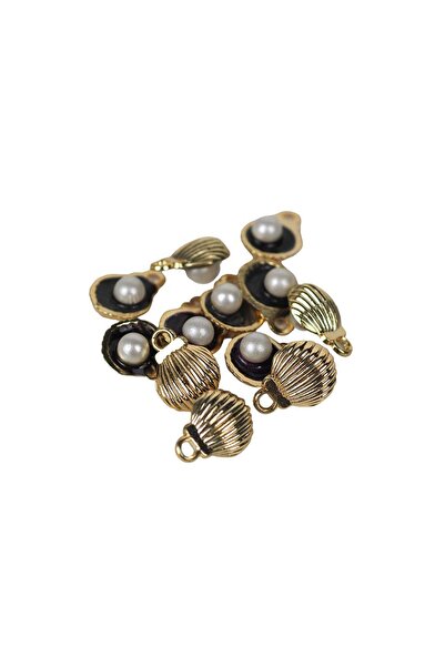 Ritzz Pearl Sea Shell Metal C Bag Accessory (5 Pieces)