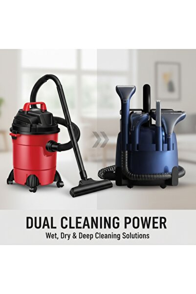 Primo Plus مجموعة تنظيف منزلية كاملة 2 في 1 - مكنسة كهربائية