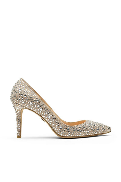 Jabotter Stavroz Süet Taşlı 8 Cm Stiletto