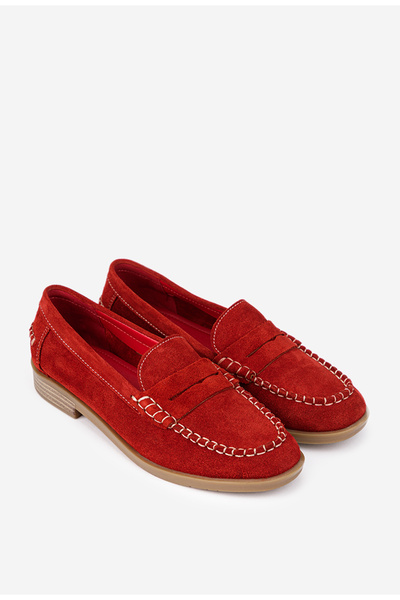 Dasha Women's red Leather shoes